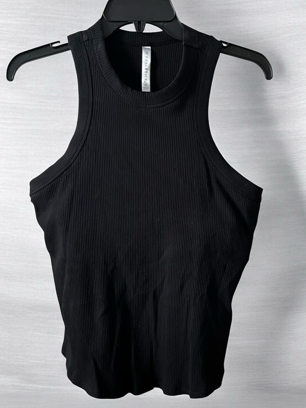Fabletics High Neck Rib Built-In Bra Tank - Picture 7 of 8